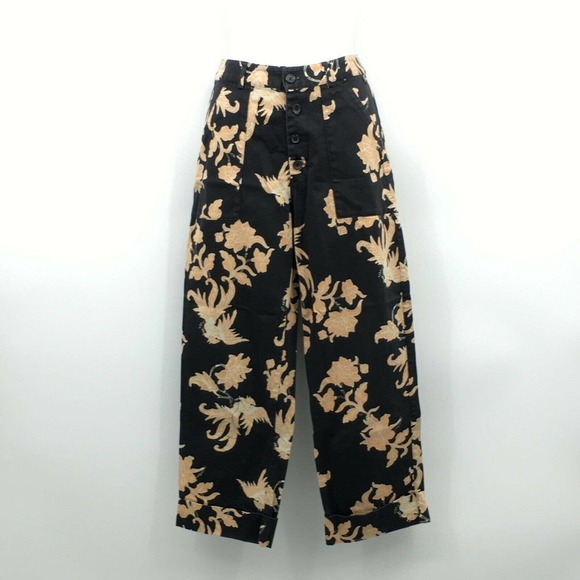 Scotch & Soda Floral Print Cropped Trouser Pants - Picture 4 of 8